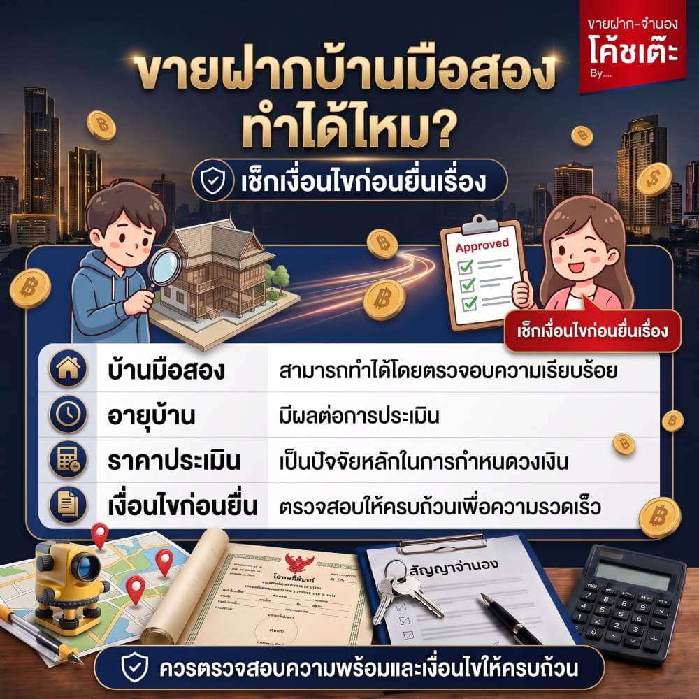 ขายฝากบ้านมือสอง บ้านเก่าอายุเกิน 20 ปี ทำได้ไหม?