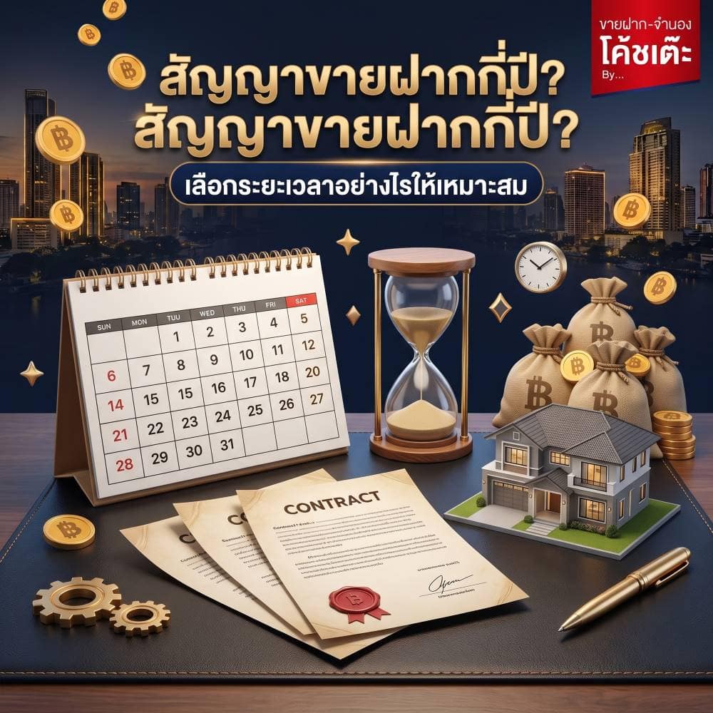 สัญญาขายฝาก มีกี่ปี? เลือกระยะเวลาอย่างไรให้เหมาะ