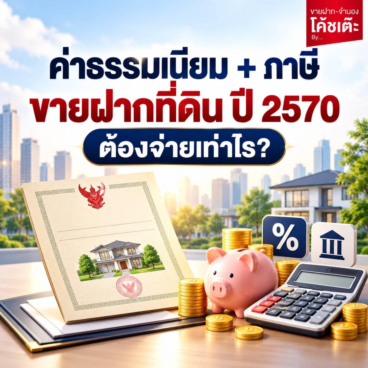 ค่าธรรมเนียม ภาษี ขายฝากที่ดินปี 70