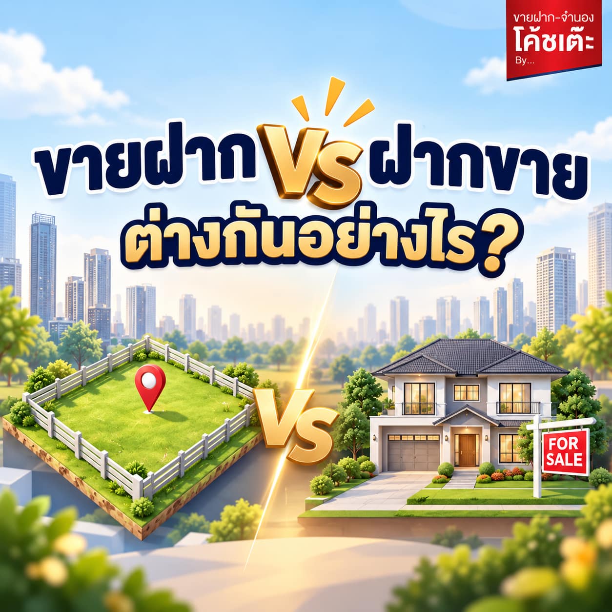 ขายฝาก VS ฝากขาย ต่างกันอย่างไร