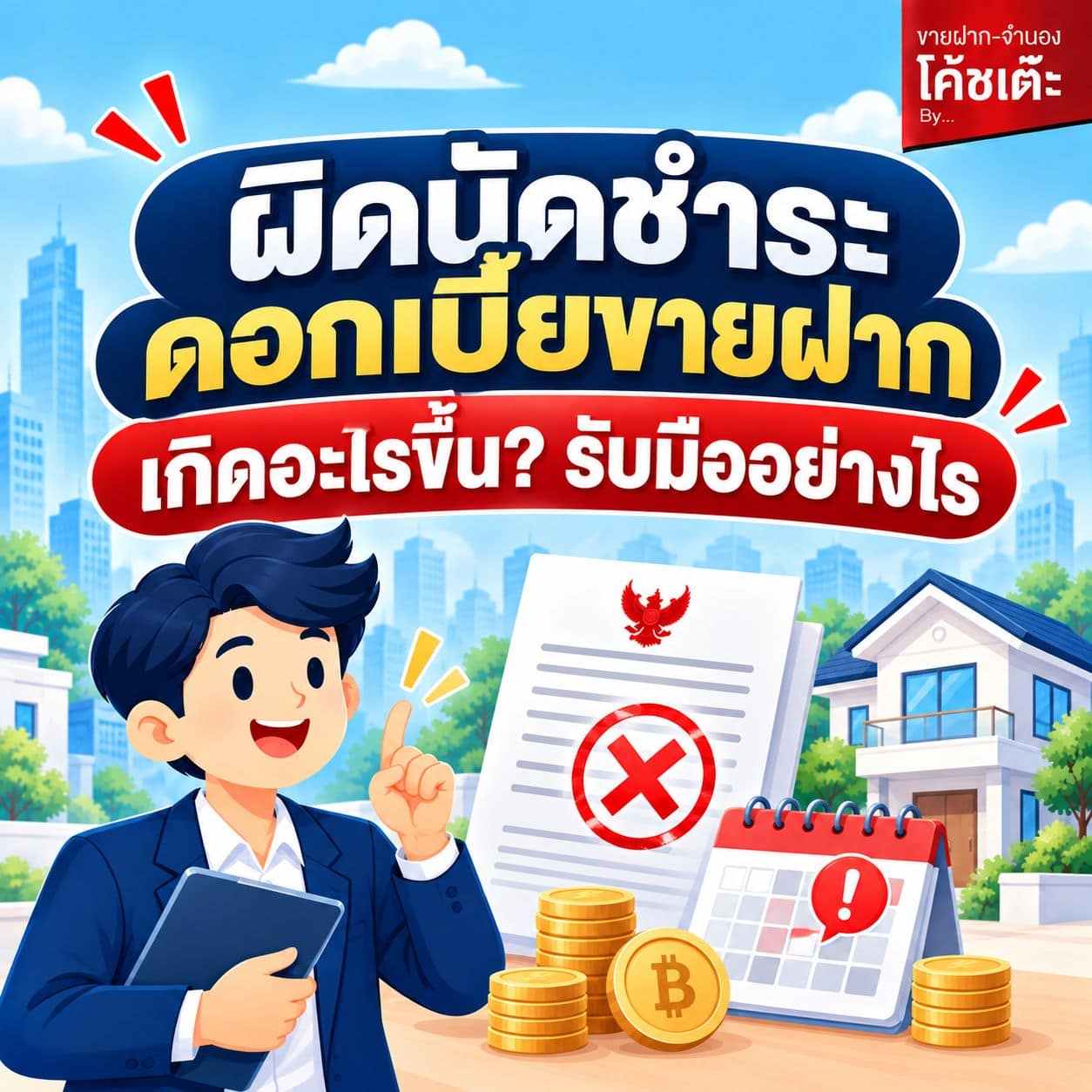 ผิดนัดชำระดอกเบี้ยขายฝาก เป็นอะไรไหม