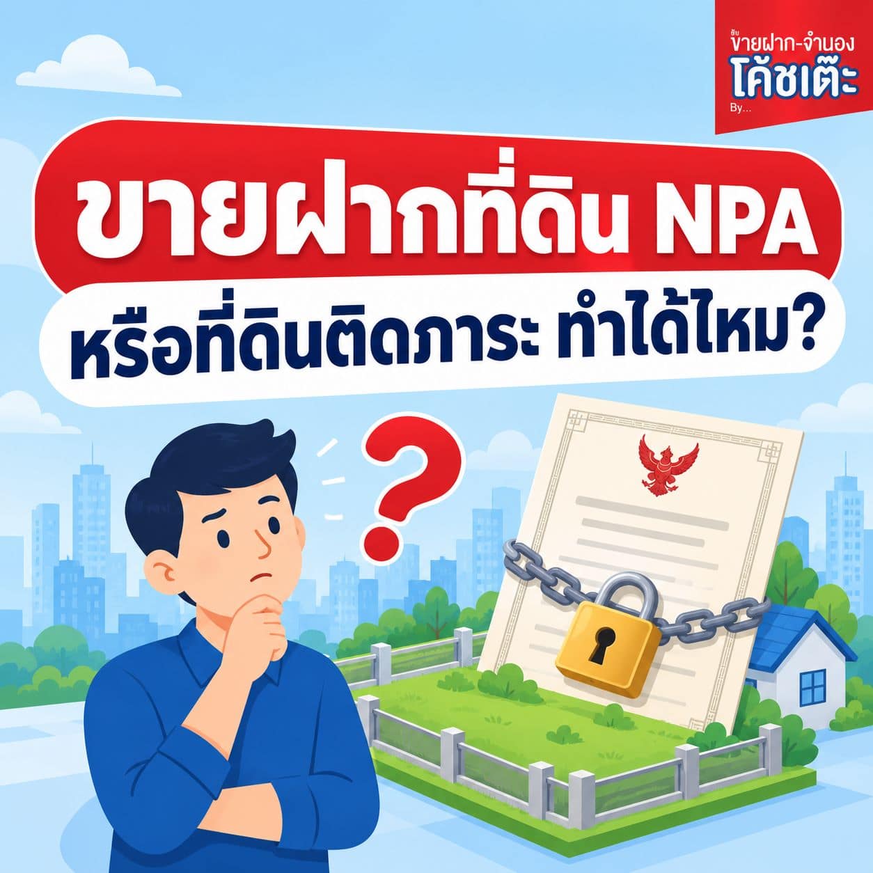 ขายฝากที่ดิน NPA หรือที่ดินติดภาระ