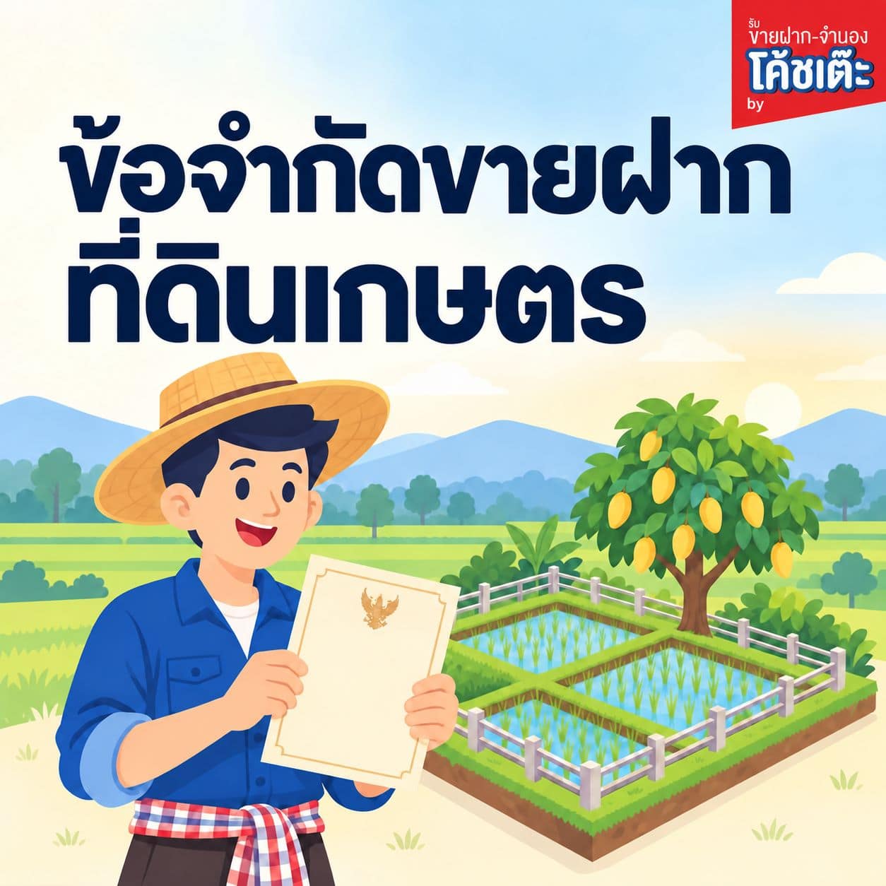 ที่ดินเกษตรกรรมขายฝากได้มั้ย