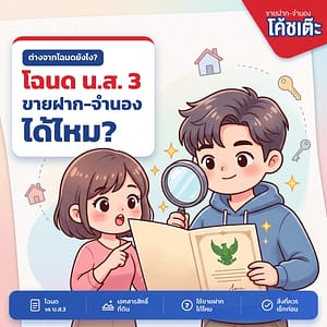 โฉนด กับ น.ส.3 ต่างกันอย่างไร ใช้ขายฝาก-จำนองได้ไหม