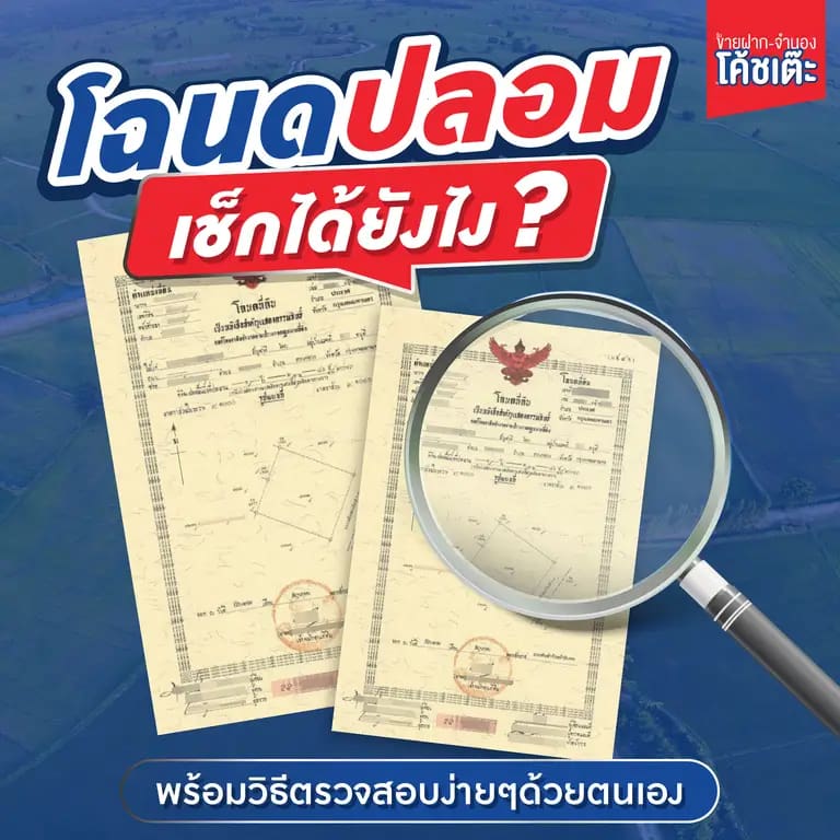 โฉนดปลอม เช็กได้ยังไง ? พร้อมวิธีตรวจสอบง่ายๆด้วยตนเอง